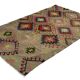 Turkish Kilim Yoruk Vintage 178x284 cm Geometric Beige and Red
