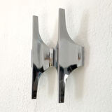 Pair of double wall lamps by Wihelm Braun Feldweg for Doria Leuchten, 1970