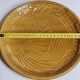 Gien earthenware fish service, 6 plates and a sauce boat, 25 cm