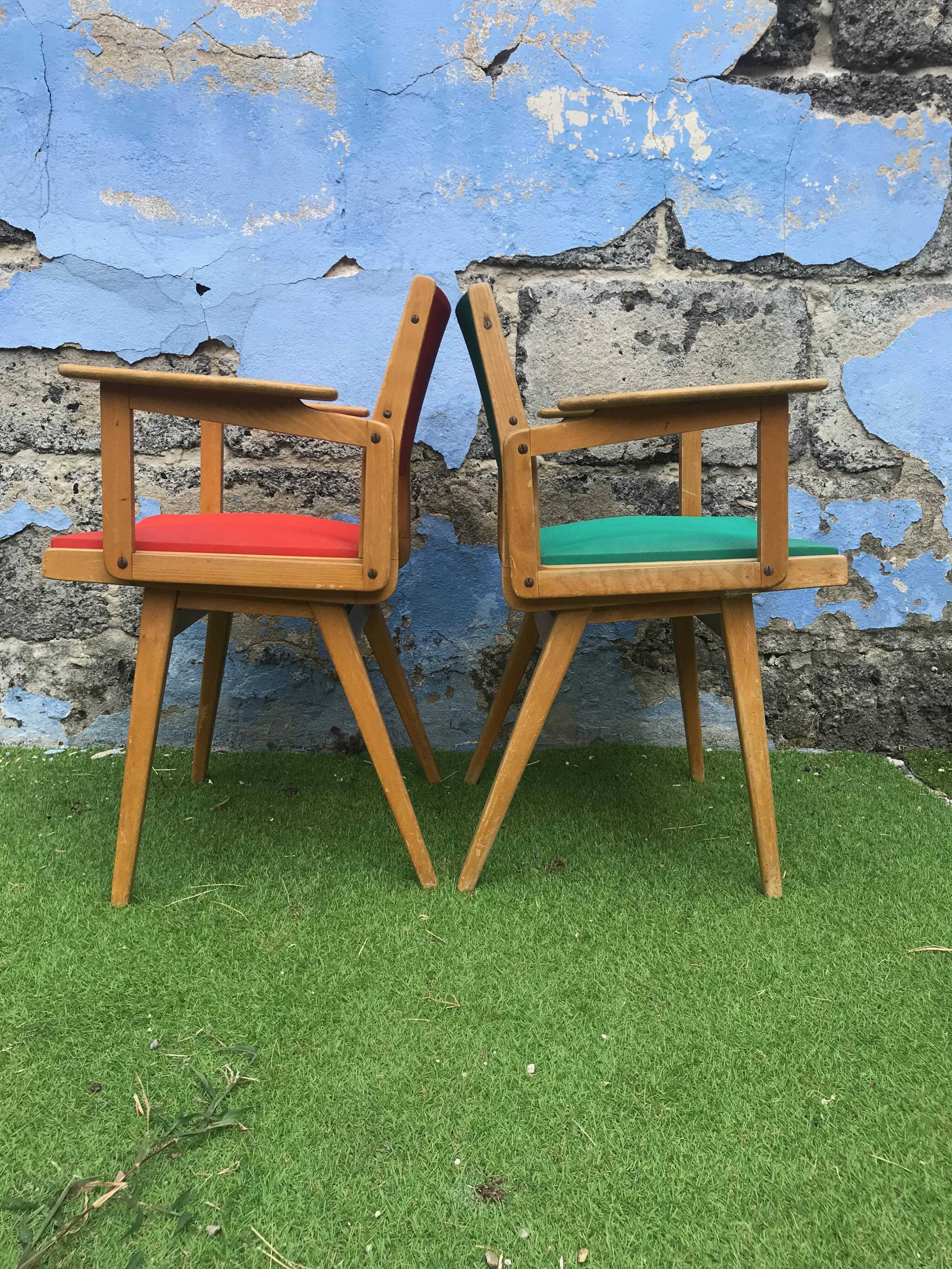 Armchairs vintage bridge