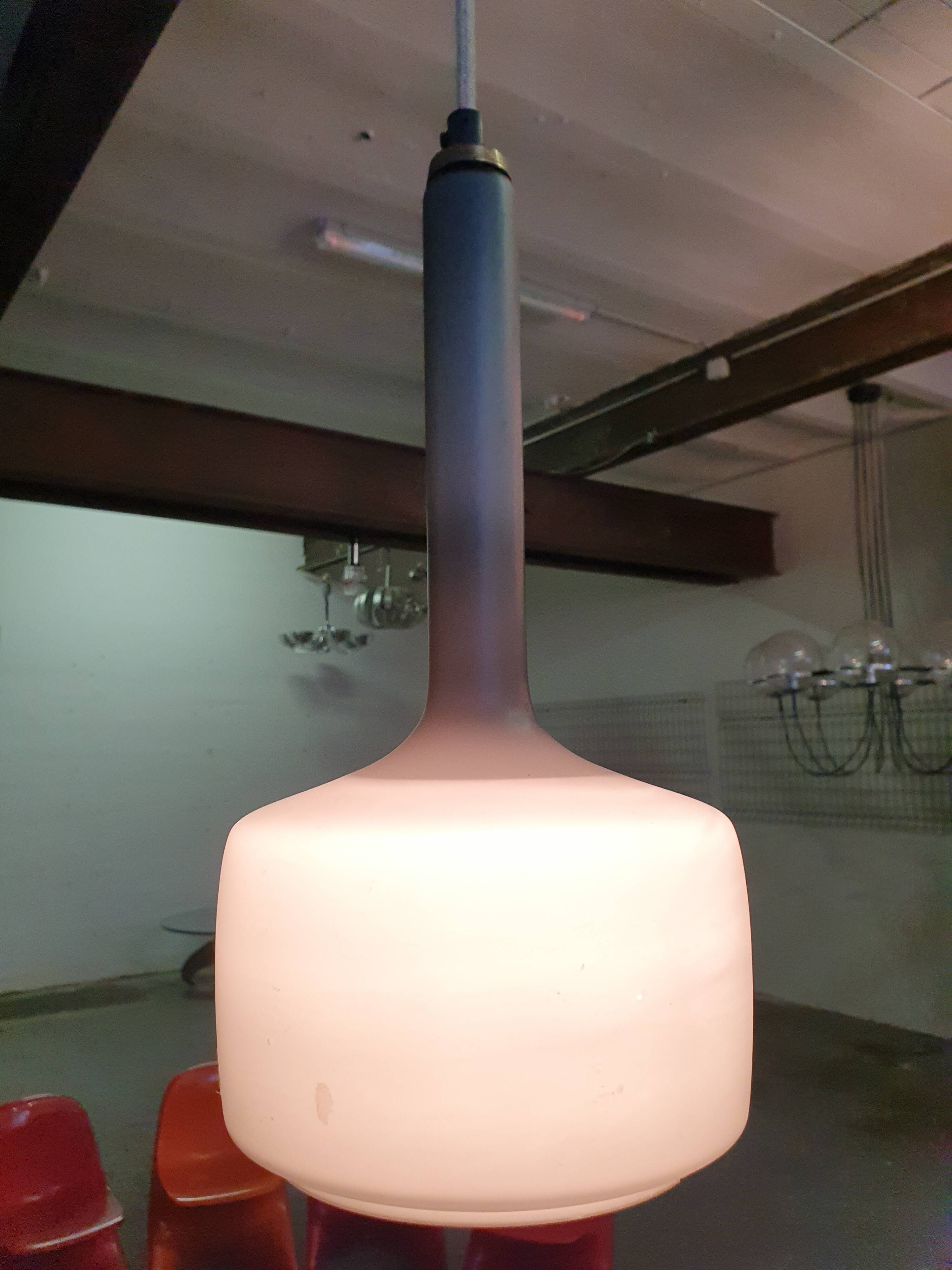 Glass pendant ceiling light from the 60s