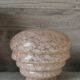 Lamp globe pink speckled glass