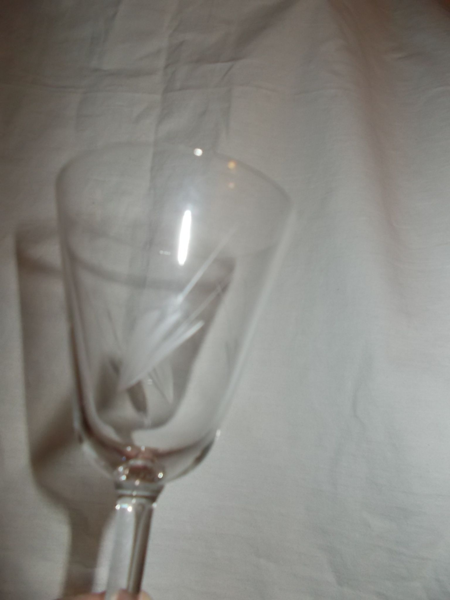 Lot of 8 antique wine glasses.