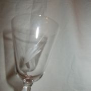 Lot of 8 antique wine glasses.
