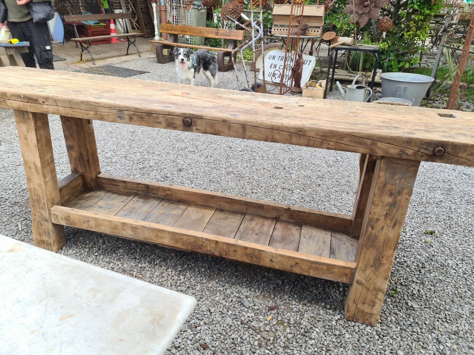 wooden cabinetmaker's workbench