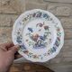 Plate Sarreguemines France model Rouen decoration flowers and insects 25.5cm