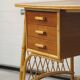 Bureau en rotin vintage