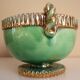Cup, empty glazed ceramic pocket, signed Louis Dage, 50s