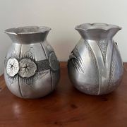 Art Deco/Art Nouveau vases signed M. Montagne vintage (1920-1930)