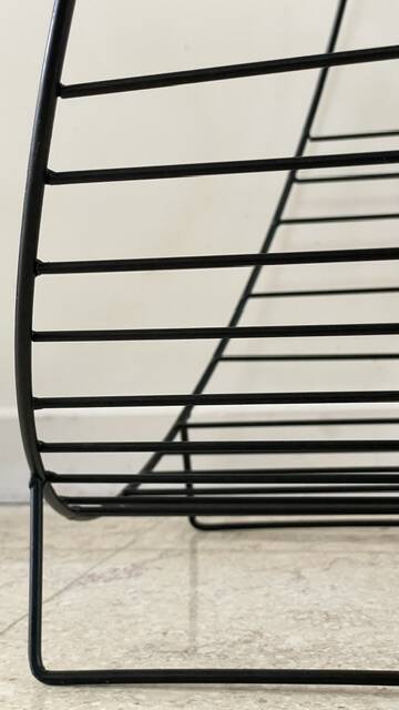 Magazine rack vintage log holder