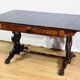 Table, bureau à volets en palissandre massif, époque Restauration, début XIXème