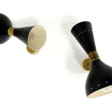 Paire appliques murales italiennes