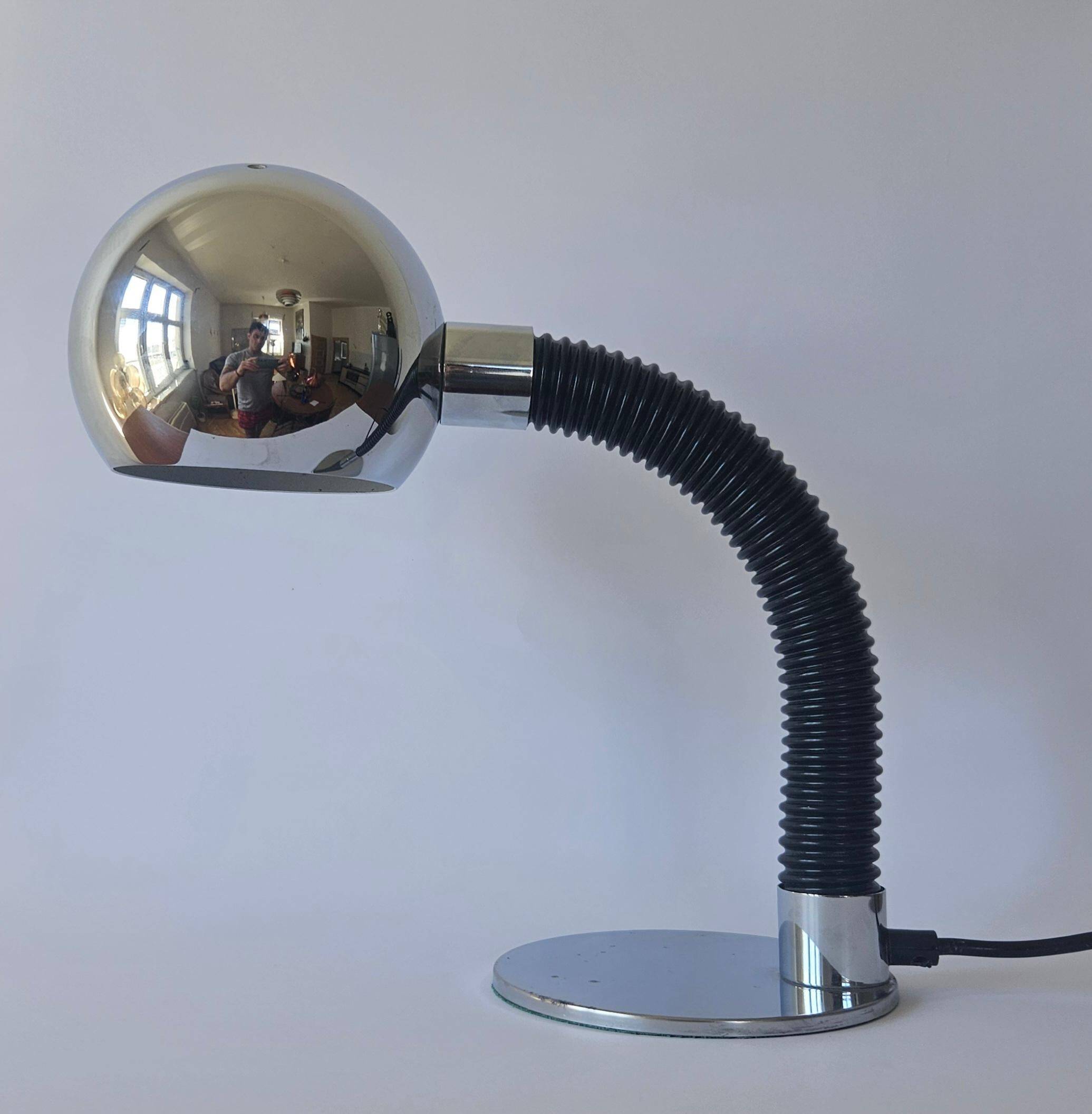 Midcentury Table Lamp Targetti Sankey, Space Age, Italy, 1970s
