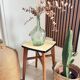 Tabouret en bois et Formica vintage