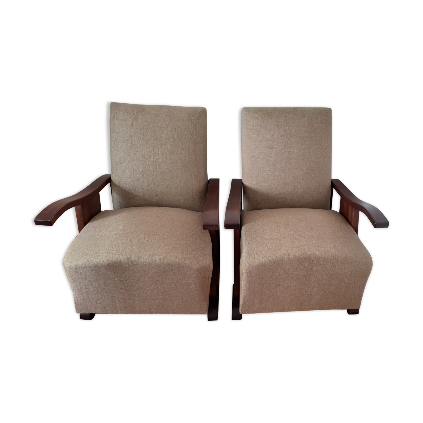 Pair of Art Deco armchairs, Morel Lab