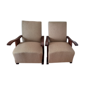 Paire de fauteuils art