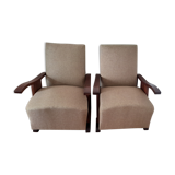 Pair of Art Deco armchairs, Morel Lab