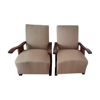 Pair of Art Deco armchairs, Morel Lab