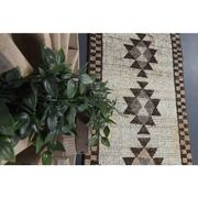 1970s Vintage Turkish Oushak Diamond Wool Runner 83x343