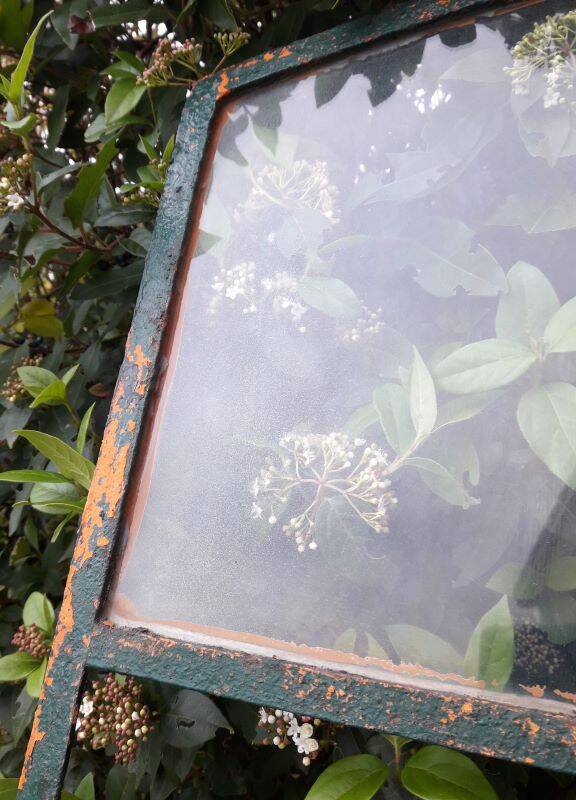 Industrial arched metal windows L73xH110 19th century glass roof