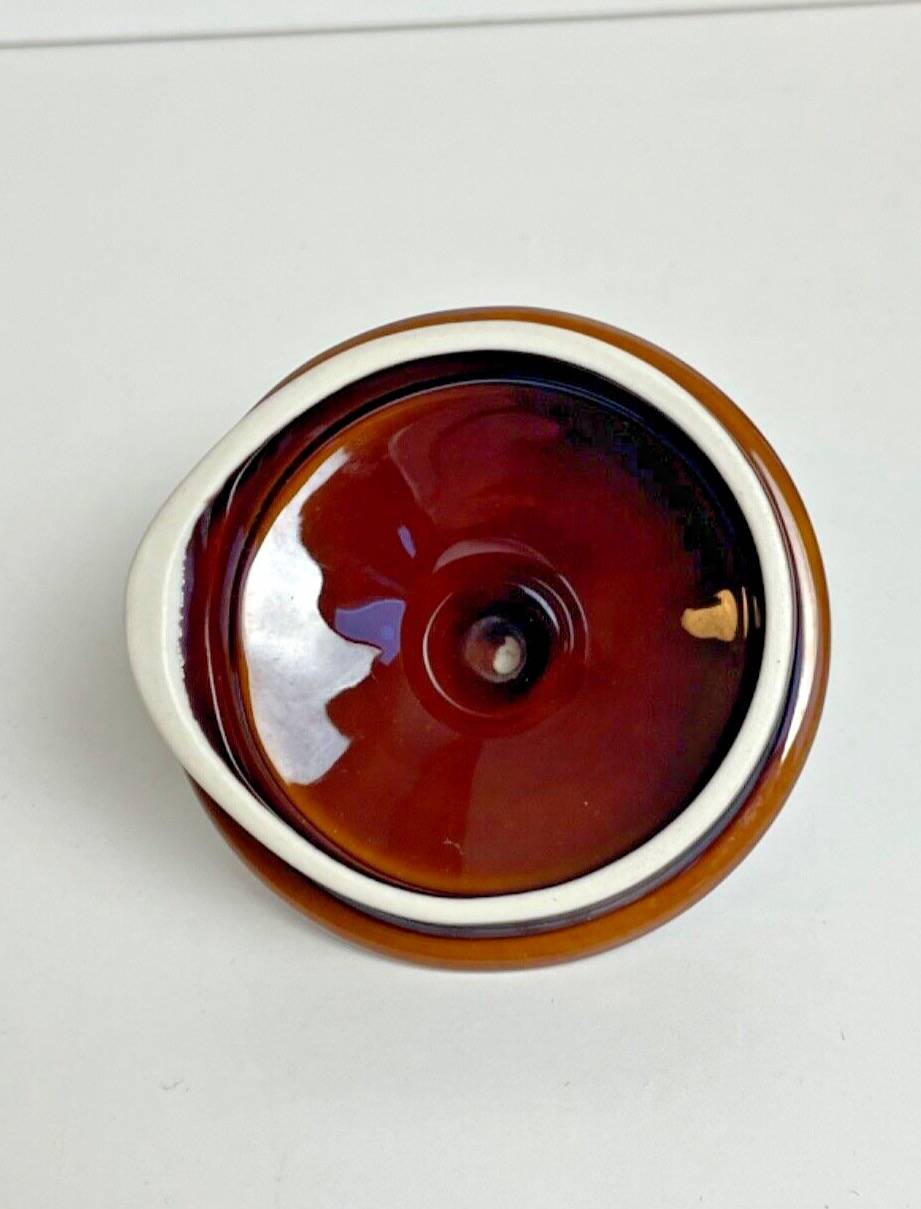 Vintage Villeroy & Boch teapot, in brown stoneware, made in Luxembourg