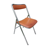 Leather-like folding chair