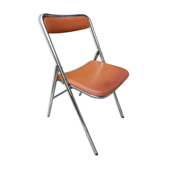 Leather-like folding chair