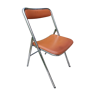 Leather-like folding chair