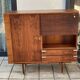 Vintage mixed wood high board