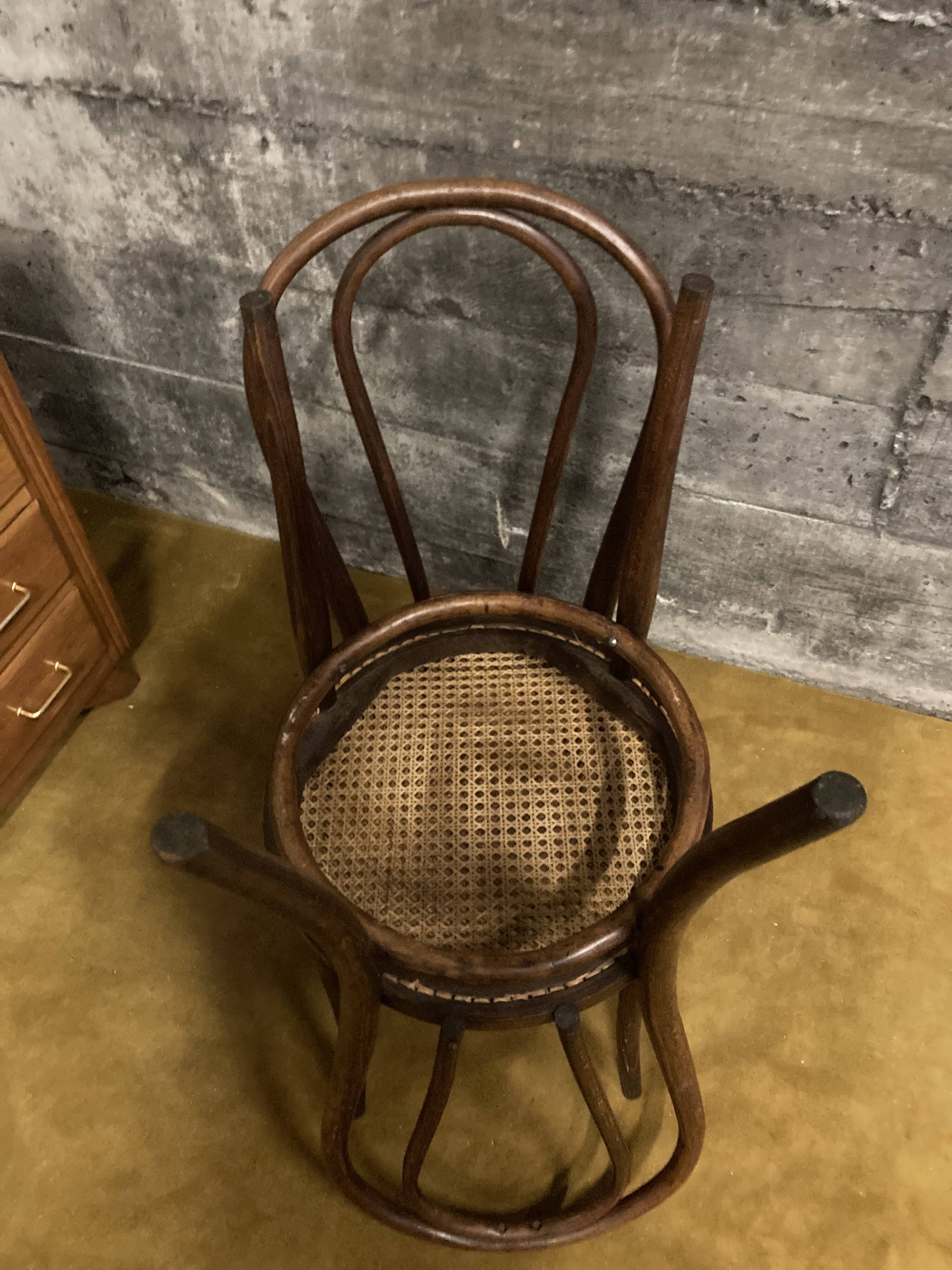 Duo of chairs bistrot Thonet early XXth