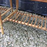 Pair of rattan nightstands 60s