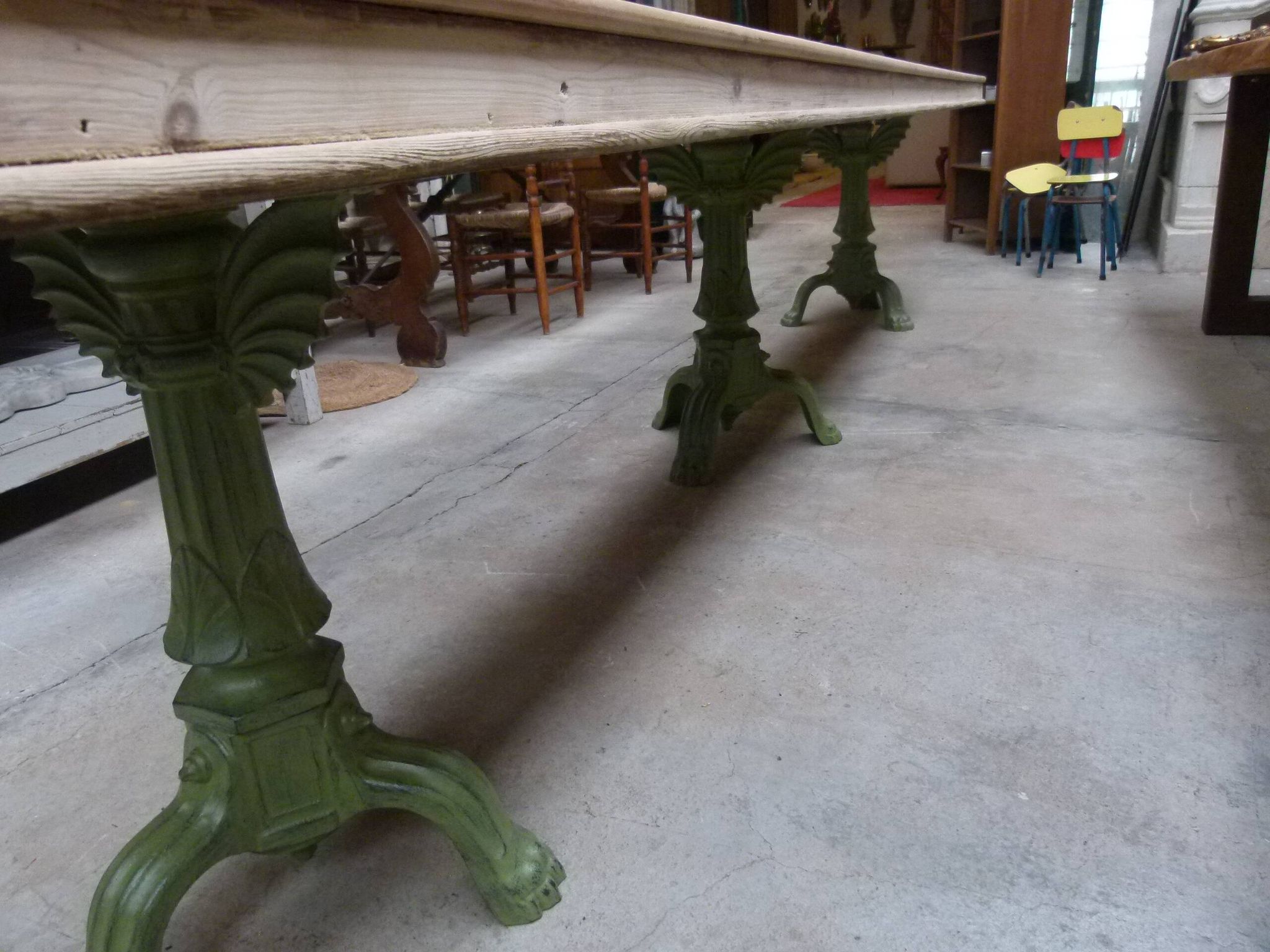 19th century wooden counter