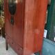 Small Asian lacquered wardrobe with 2 doors and 5 drawers.