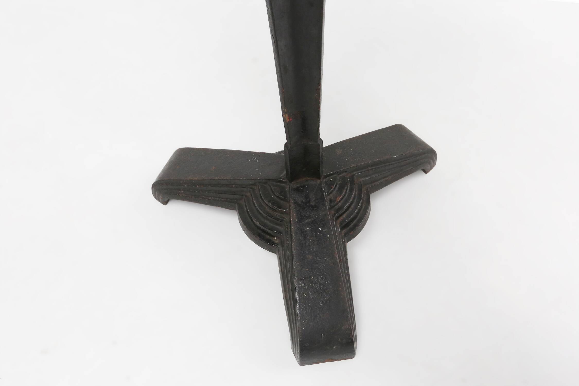 Rare Louis Vuitton cast iron bistro table with bakelite top, France ca. 1930