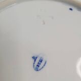 Antique Meissen porcelain plate – blue and gold decoration