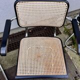 Set of 4 Marcel Breuer style armchair chairs