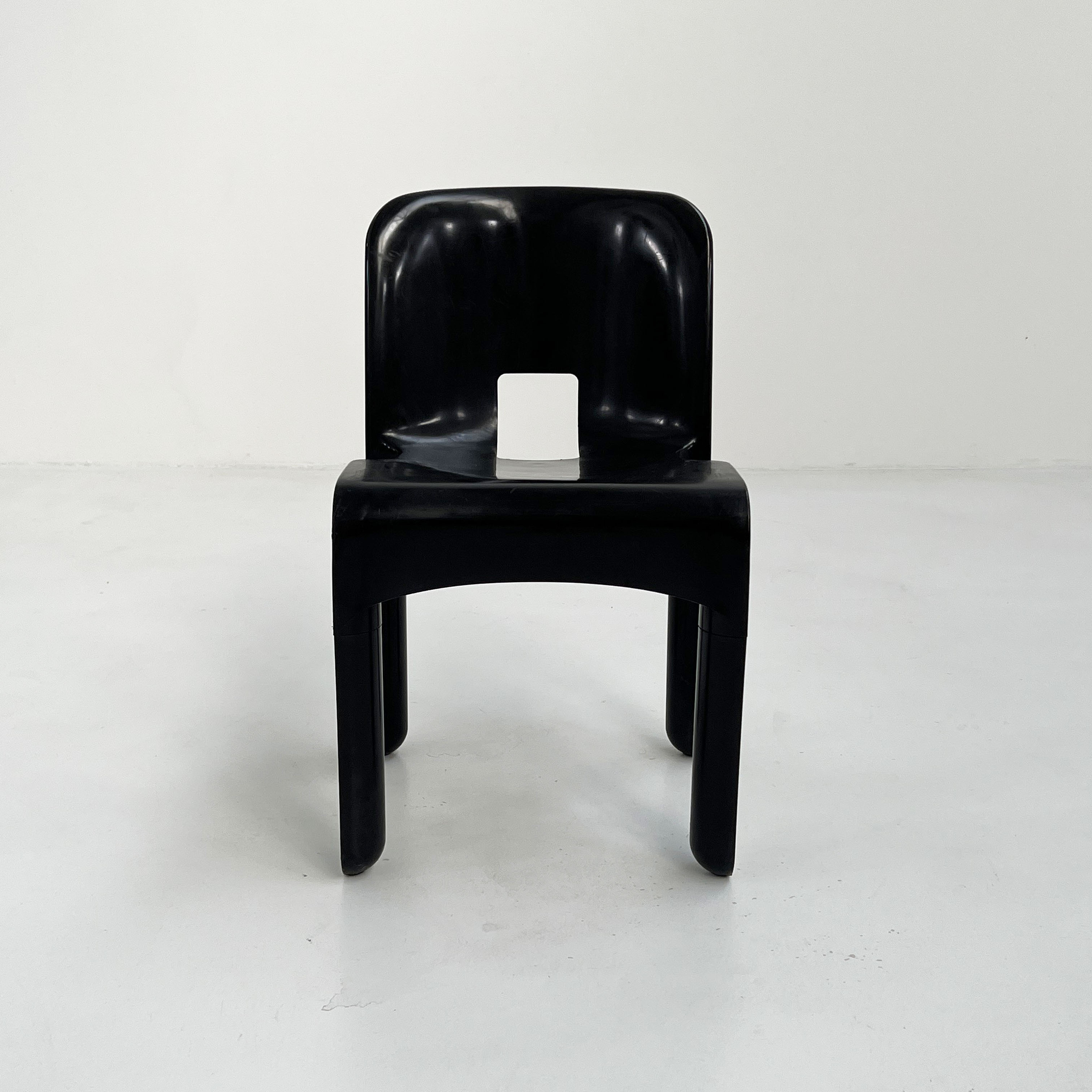 Black Universal Chair Model 4867 by Joe Colombo for Kartell, 1970