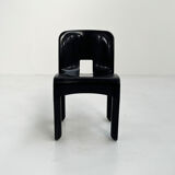 Chaise Universale noire modèle 4867 par Joe Colombo pour Kartell, 1970