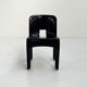Chaise Universale noire modèle 4867 par Joe Colombo pour Kartell, 1970