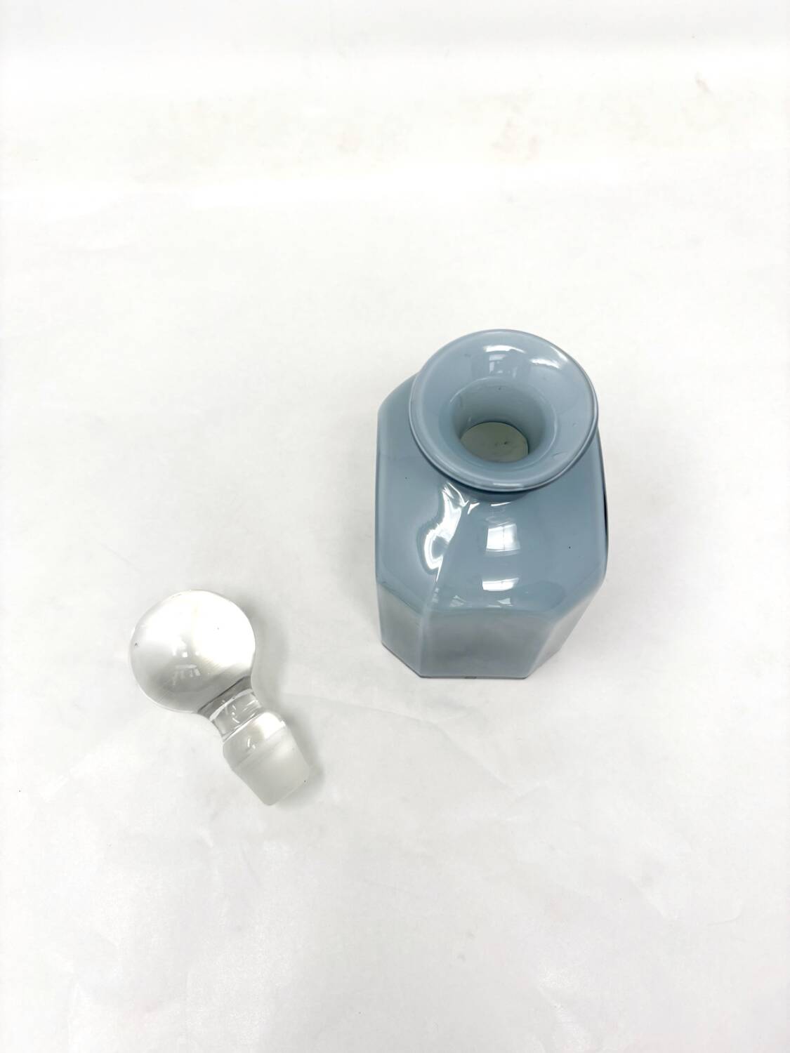 Grey carafe in Portuguese opaline