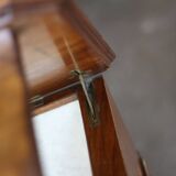 Classy dressing table in mahogany burl (19th century).