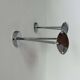 Pair of vintage adjustable wall lights, chromed metal, France 1970