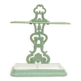 Enameled cast iron umbrella stand and basin, 19th century