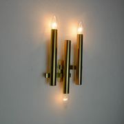 TUBULAR WALL LIGHT FROM MAISON SCIOLARI, 3 LIGHTS, ITALY, 1970