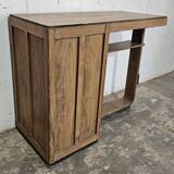 Old Art Deco teak desk