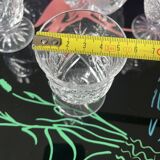 Bohemian crystal decanter and 4 glasses