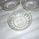 4 beaded glass ramekins
