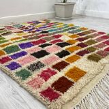 Handcrafted Moroccan Berber carpet 154 X 120 CM