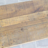 Industrial coffee table - wood and wheels