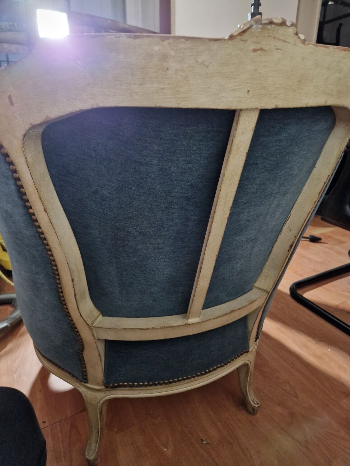 Armchairs bergère cabriolet style louis xv